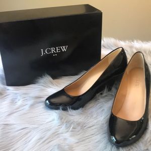 J. Crew Patent Wedges